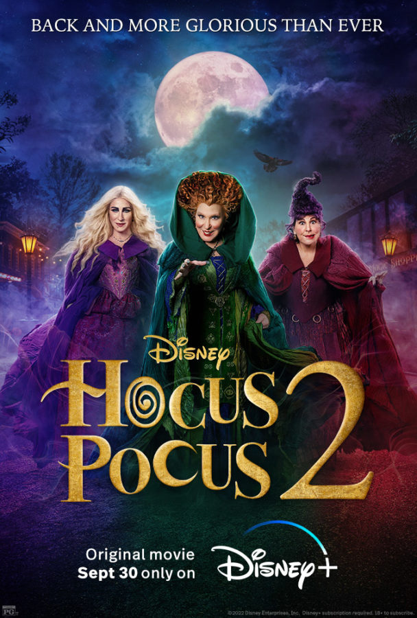 Hocus Pocus 2 official movie poster, photo courtesy Disney + 