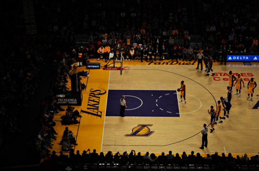 LeBron James shoots a free throw at Staples Center in Los Angeles. Published in 2018 by Ramiro Pianarosa via. Unsplash. 